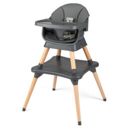 Gainoom 9-In-1 Convertible High Chair Dark Grey For Babies And Toddlers Baby Booster Seat With Waterproof Seat Cushion - thumbnail 4