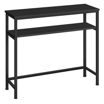 80X24X80Cm Black Hallway Console Side Sofa Table - image 1