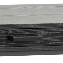 Wyld Haus El Paso Black 1-Drawer Wooden Office Desk With Matte Laminate Top And Powder-Coated Sledge Base - thumbnail 9
