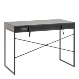 Wyld Haus El Paso Black 1-Drawer Wooden Office Desk With Matte Laminate Top And Powder-Coated Sledge Base - thumbnail 5