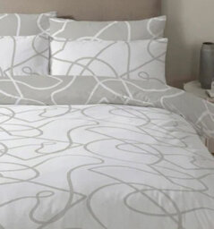 Copenhagen Home Pablo Reversible Single Duvet Cover Set With Pillowcases - Stone - thumbnail 2