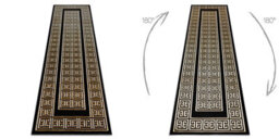 RugsX Carpet, Runner Allure 1968 Greek Key, Frame - Structural, Stylish, Glamour Black 80X200 Cm - thumbnail 3