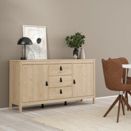 Furniture To Go Barcelona Sideboard 2 Doors + 3 Drawers In Jackson Hickory Oak - thumbnail 7