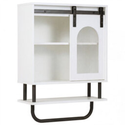 Bathroom Wall Cabinet Medicine Cabinet With Sliding Barn Door - thumbnail 3