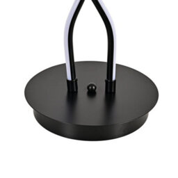 Darphe 155Cm Heart Shaped Floor Lamp,black Living Room Rotating Decorative Led Floor Lamp With Foot Switch - thumbnail 6