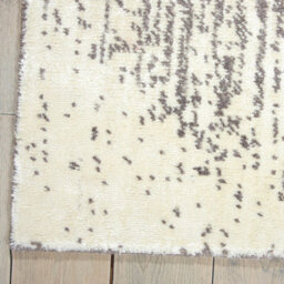 Grey Luxurious Modern Easy To Clean Abstract Striped Viscose Wool Rug For Living Room, Bedroom - 168Cm X 244Cm - thumbnail 4