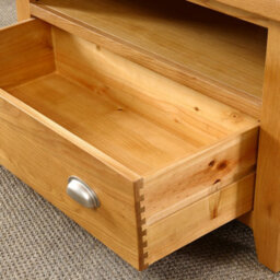 The Furniture Market Cheshire Oak Corner Tv Unit Stand Up To 50 Widescreen Size - thumbnail 7