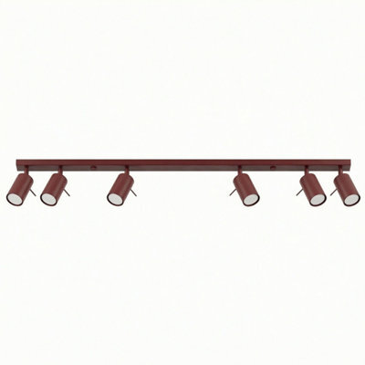 Luminosa Lighting Luminosa Ring Ceiling Spotlight Bar Burgundy 6X Gu10 - image 1