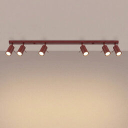Luminosa Lighting Luminosa Ring Ceiling Spotlight Bar Burgundy 6X Gu10 - thumbnail 3