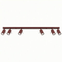 Luminosa Lighting Luminosa Ring Ceiling Spotlight Bar Burgundy 6X Gu10 - thumbnail 1
