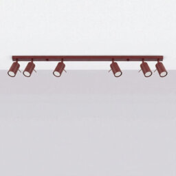 Luminosa Lighting Luminosa Ring Ceiling Spotlight Bar Burgundy 6X Gu10 - thumbnail 2