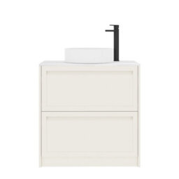 Royal Bathrooms Royal Bathroom Elmore 800mm Classic White Freestanding Vanity Unit 2 Drawer With Carrara White Undrilled Worktop & No Basin - thumbnail 7