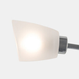 Valuelights Kavio Modern 3 Way Spiral Polished Chrome Ceiling Light Fitting With Frosted Glass Shades With Led Bulb - thumbnail 6