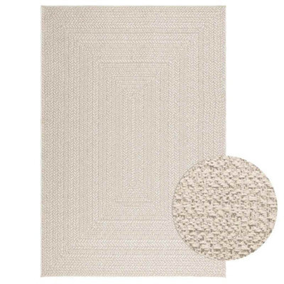 Vidaxl Rug Zizur Cream 140X200 Cm Jute Look Indoor And Outdoor - image 1