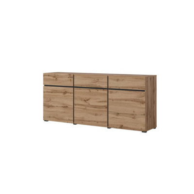 Arte Kross 43 Sideboard Cabinet In Oak Wotan - W1800mm H780mm D400mm, Timeless Style - image 1