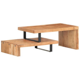 Berkfield 2 Piece Coffee Table Set Solid Acacia Wood - thumbnail 9