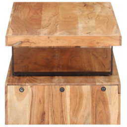 Berkfield 2 Piece Coffee Table Set Solid Acacia Wood - thumbnail 4
