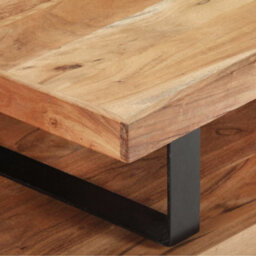 Berkfield 2 Piece Coffee Table Set Solid Acacia Wood - thumbnail 6