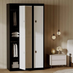 "Metal Locker Storage Cabinet Cupboard 71"" Tall Lockable Metal Locker With 2 Door" - thumbnail 4
