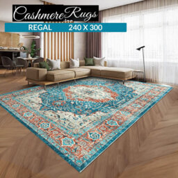 Ameha Geometric Regal Cashmere Rug Extra Large Rugs For Living Room Area Carpet Indoor/outdoor Rug , 240 X 320 Cm - thumbnail 1