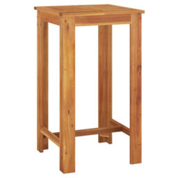 Walplus 5 Piece Garden Bar Set Brown Solid Wood Acacia And Poly Rattan - thumbnail 5