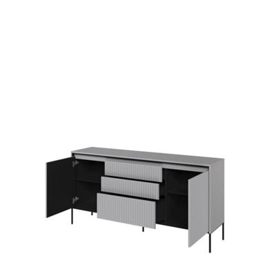 Arte Modern Trend Large Sideboard Cabinet (H830mm W1660mm D400mm) - Black Matt - image 1