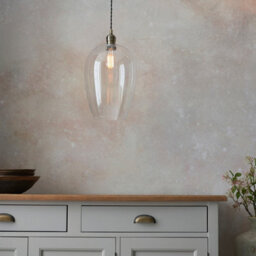 Luminosa Lighting Luminosa Livorno Single Pendant Ceiling Lamp, Antique Brass Plate, Glass - thumbnail 5