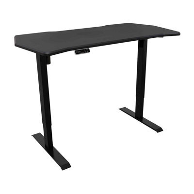 Dellonda Carbon Electric Adjustable Standing Desk, Quiet, Fast, 1400 X 700mm - image 1