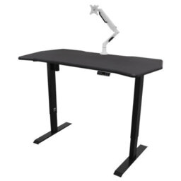 Dellonda Carbon Electric Adjustable Standing Desk, Quiet, Fast, 1400 X 700mm - thumbnail 6