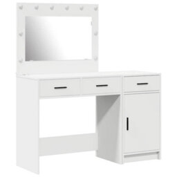 Walplus Dressing Table 2 Pcs White 40 X 41 X 75 Cm Engineered Wood - thumbnail 2