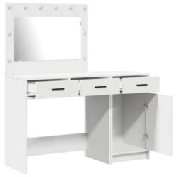Walplus Dressing Table 2 Pcs White 40 X 41 X 75 Cm Engineered Wood - thumbnail 5