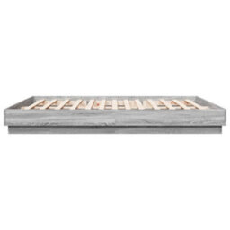 Berkfield Bed Frame Without Mattress Grey Sonoma 180X200 Cm Super King - thumbnail 5