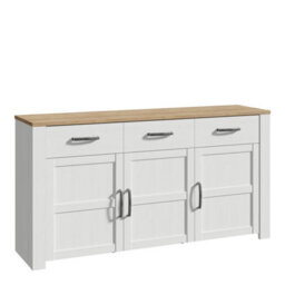 Furniture To Go Bohol Sideboard In Riviera Oak/white - thumbnail 1