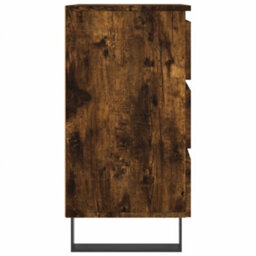 Berkfield Elegant Bedside Cabinets 2 Pcs Smoked Oak 40X35X69 Cm Engineered Wood - thumbnail 7