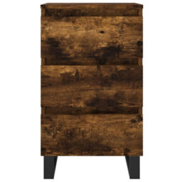 Berkfield Elegant Bedside Cabinets 2 Pcs Smoked Oak 40X35X69 Cm Engineered Wood - thumbnail 5