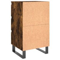 Berkfield Elegant Bedside Cabinets 2 Pcs Smoked Oak 40X35X69 Cm Engineered Wood - thumbnail 8