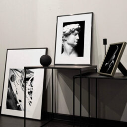 Nielsen Classic Polished Black Aluminium Picture Frame 50X70Cm - With Float Glass And Push/turn Clips - thumbnail 4