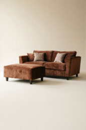 Loft Home Victoria Mocha Brown 2 Seater Fabric Sofa - thumbnail 5