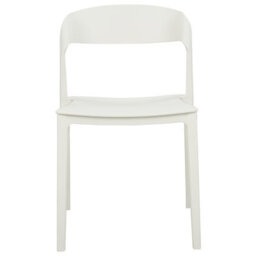 Beliani Set Of 2 Dining Chairs Somers White - thumbnail 5