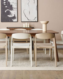 Beliani Set Of 2 Dining Chairs Somers White - thumbnail 2