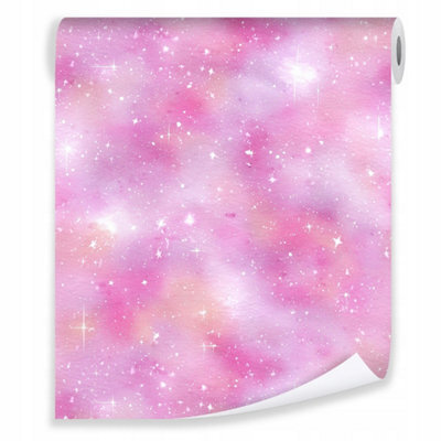 Wallarena Wallpaper For Kids Children Pink Non-Woven Modern Rolle 10 M X 50 Cm + Paste - image 1