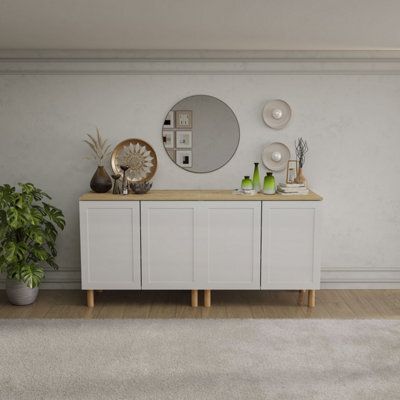 Decorotika Boli 180 Cm Side Board White Sapphire Oak - image 1