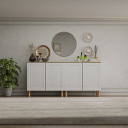 Decorotika Boli 180 Cm Side Board White Sapphire Oak - thumbnail 2