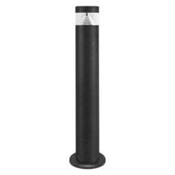 Long Life Lamps Company 3W Modern Outdoor Led Cool White Bollard Light Stainless Steel Black Finish Zlc304Cw