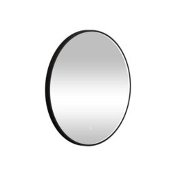 Royal Bathrooms Luxor 800 X 800mm Matt Black Round Framed Mirror Within Frame Led, Touch Sensor & Demister Pad - thumbnail 9