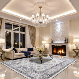 Bedlooms Serene Cashmere Rug 200X290Cm, Traditional Rug, Non Slip, Stain Resistant, Living Area & Bed Room Rug - thumbnail 9