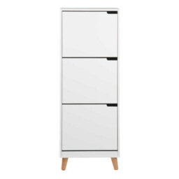 Wyld Haus Tokyo White Shoe Cabinet Slim 3-Drawer Hallway Storage 1335X470X300mm - thumbnail 3