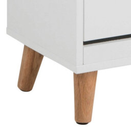 Wyld Haus Tokyo White Shoe Cabinet Slim 3-Drawer Hallway Storage 1335X470X300mm - thumbnail 9