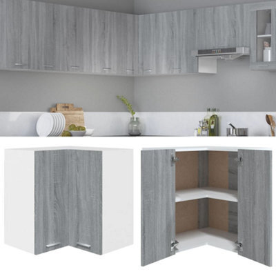 Vidaxl Hanging Corner Cabinet Lyon Grey Sonoma 57X57X60 Cm Engineered Wood - image 1