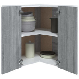 Vidaxl Hanging Corner Cabinet Lyon Grey Sonoma 57X57X60 Cm Engineered Wood - thumbnail 4